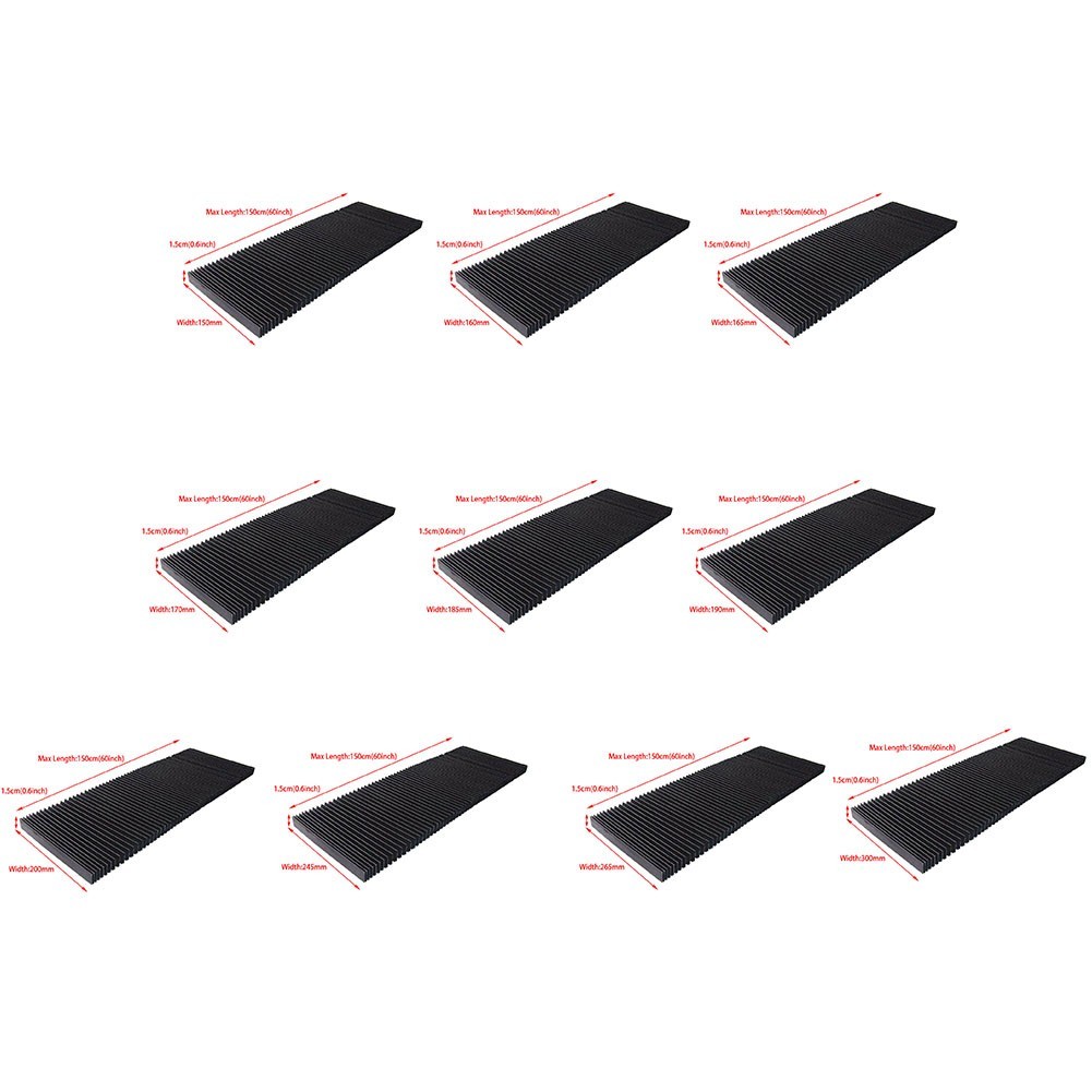 Milling Machine Flexible Protective Flat Accordion Bellows Cover Tool New
