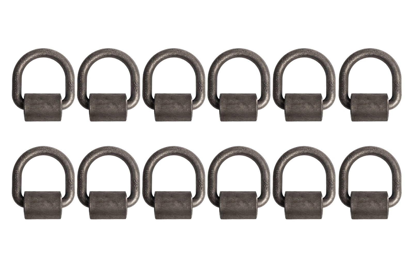 12x 5/8" D Ring Weld On Tie Down for Flatbed Truck Trailer Chain Straps Rope