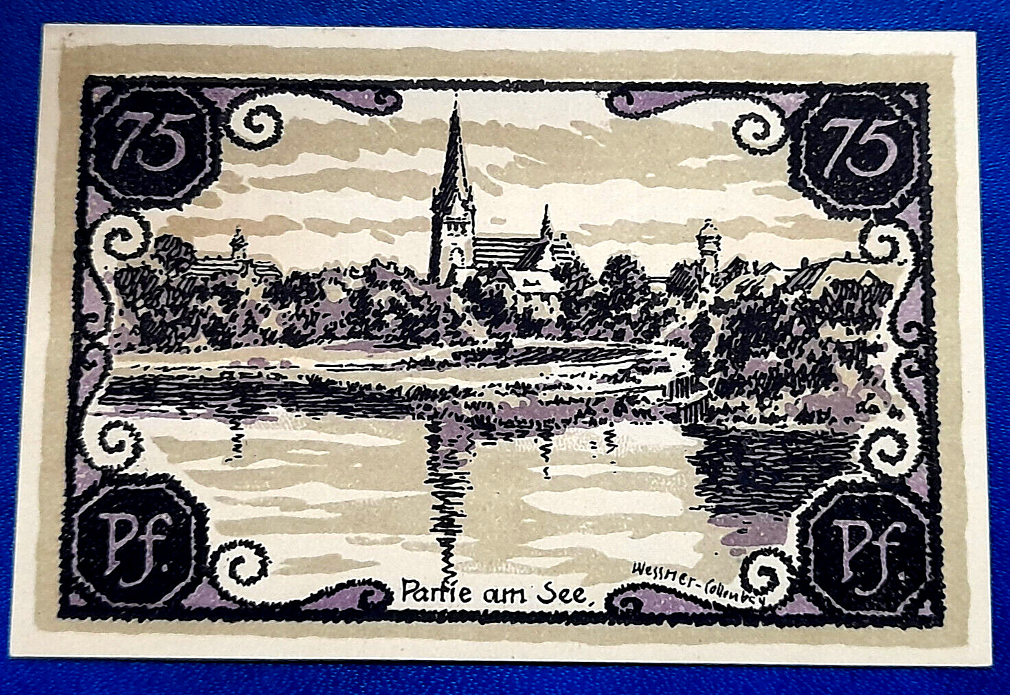 NEUSTETTIN (POLAND SZCZECINEK) NOTGELD 75 PFENNIG 1921 GERMANY BANKNOTE (31175)