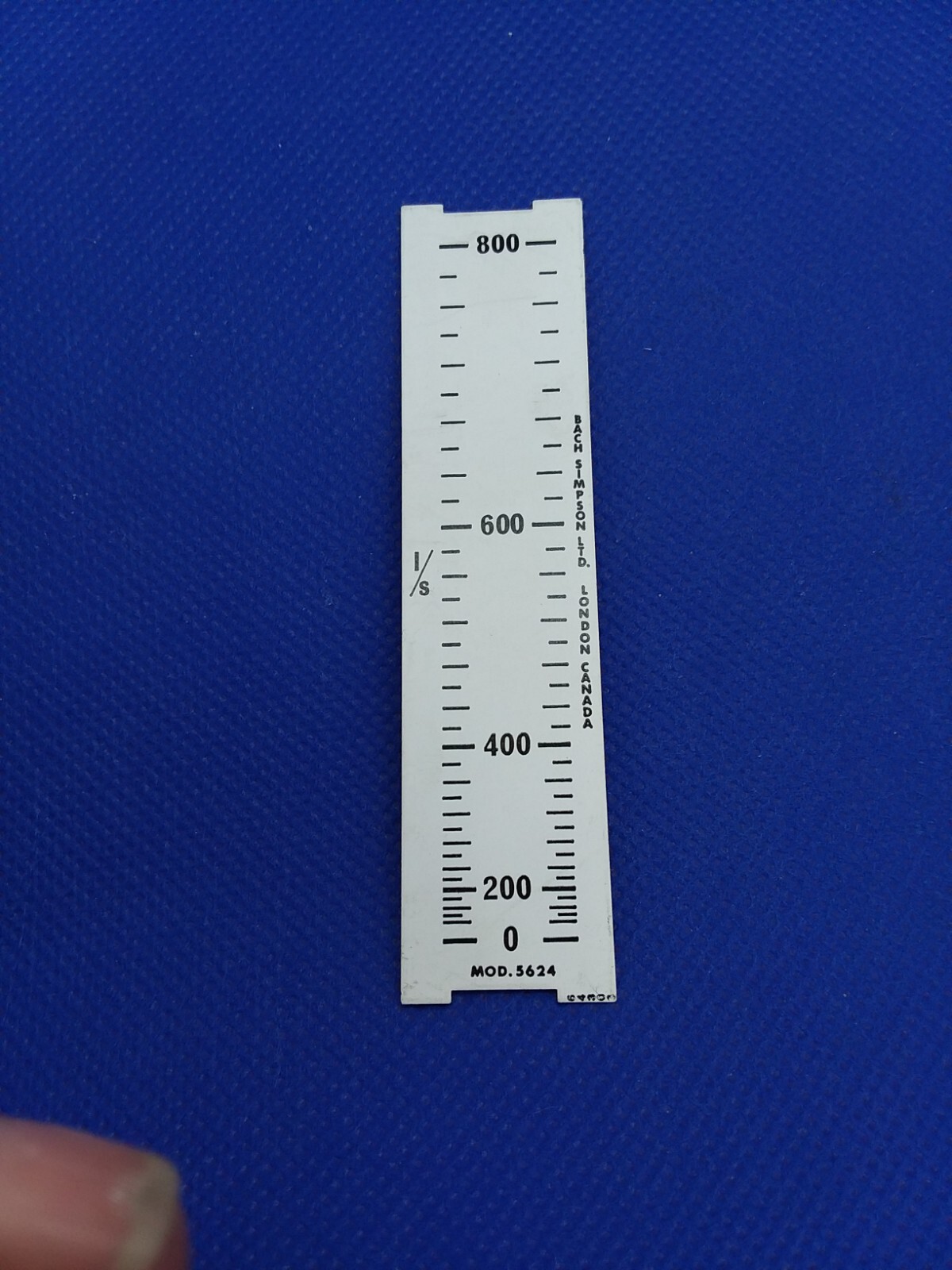 BACH SIMPSON LTD MODEL 5624 METER SCALE 0-8000 I/S NNB