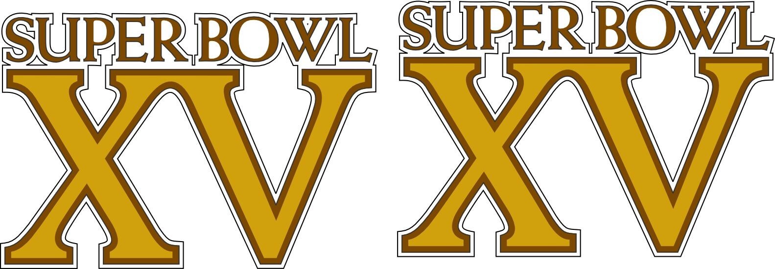 Super Bowl XV Inspired Mini Football Helmet Decals