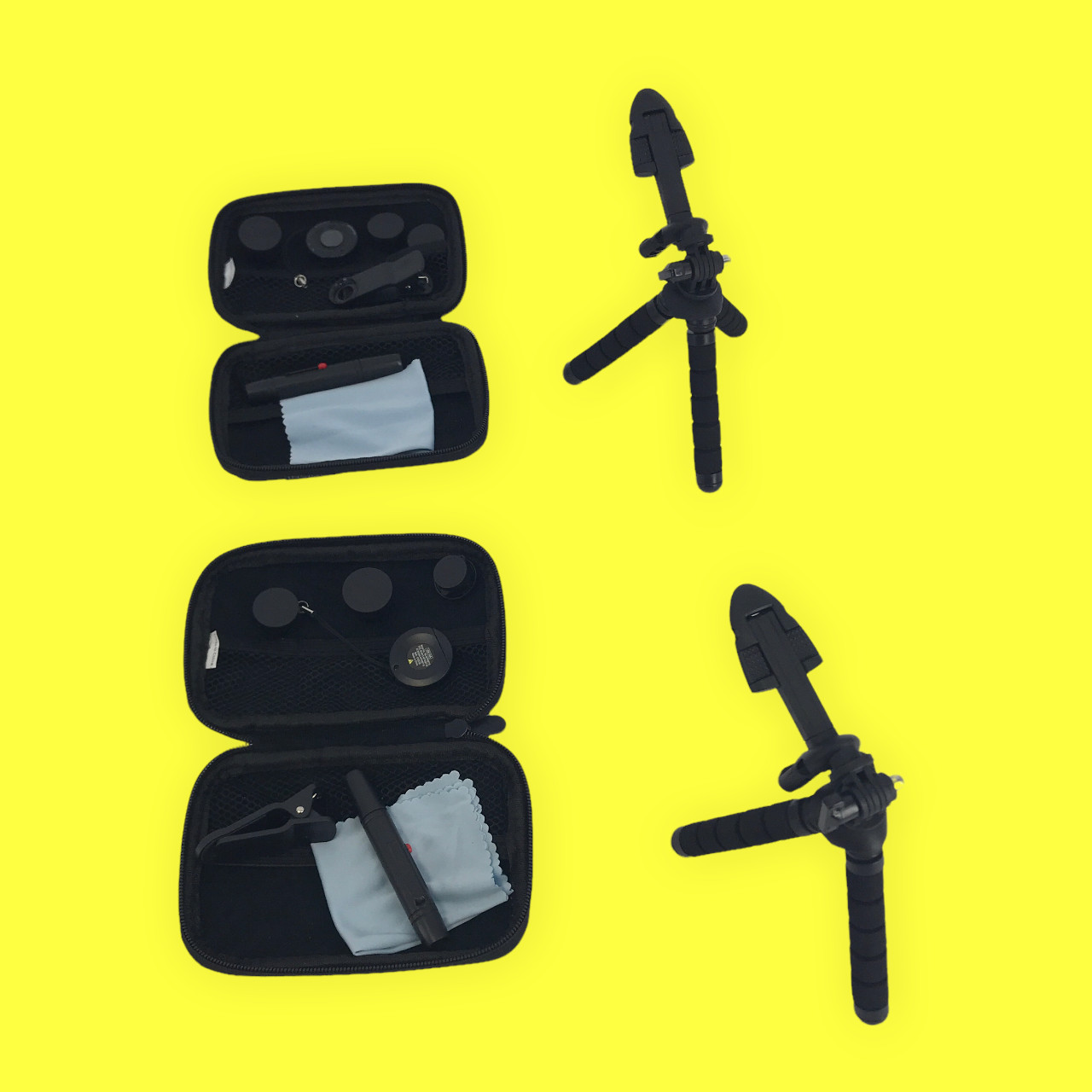 LOT OF 2 Insignia Mobile Photography Kit NS-MPKIT30-C Black #3199 Z64/116