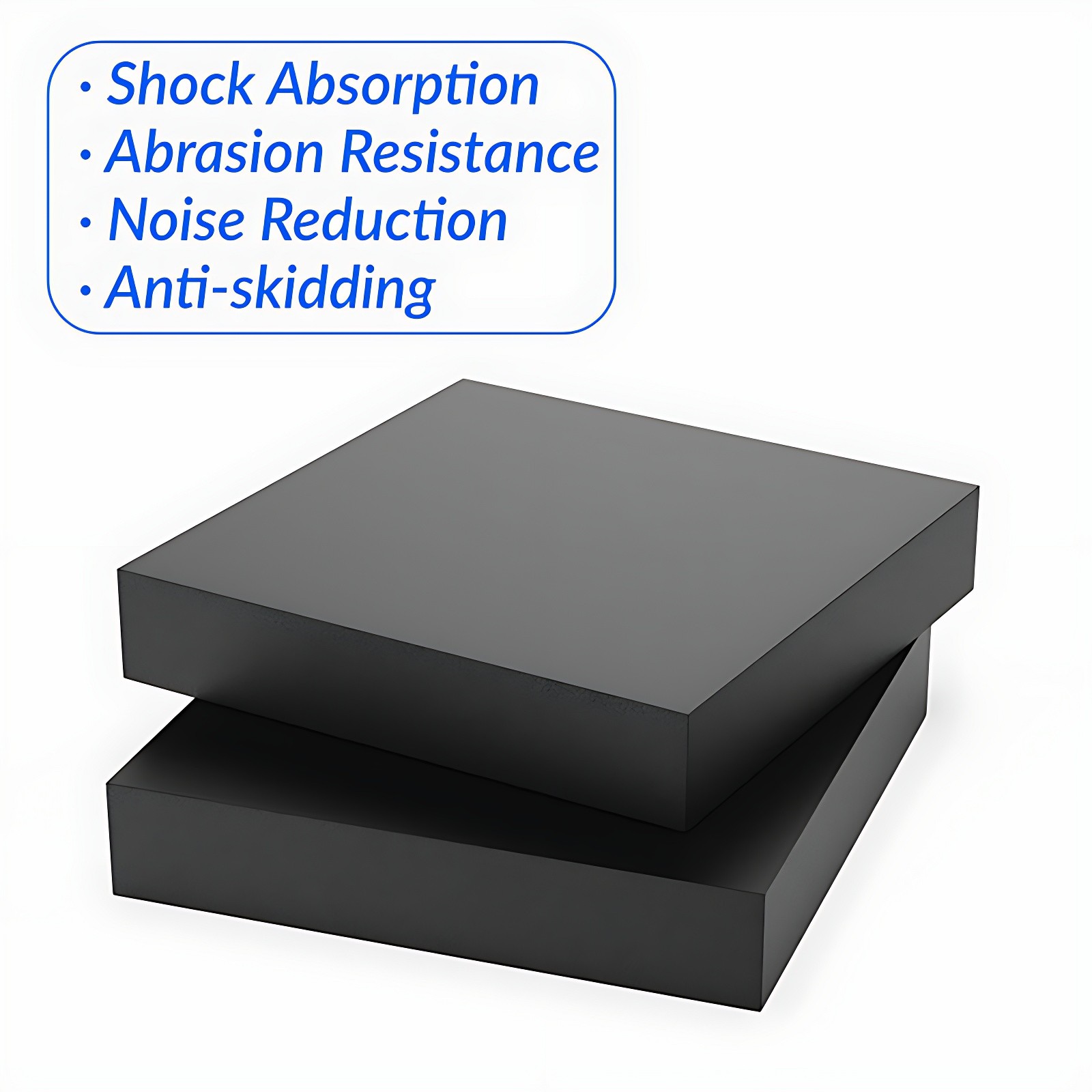 SOLID RUBBER SHEETING VARIOUS SHEET SIZES AVAILABLE X 5MM TO 50MM THICKNESS