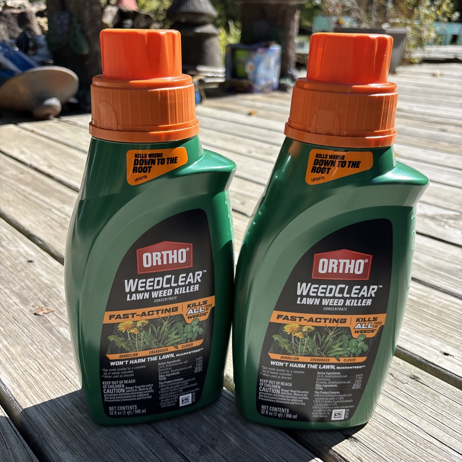 Ortho Lawn Grass Weed Clear Killer Concentrate 32 oz Lot of 2 64 Ounce Total