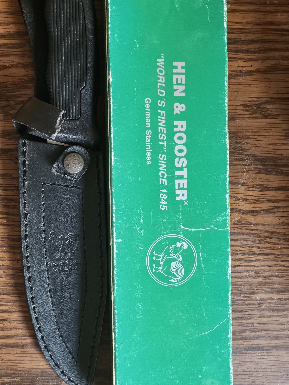Hen and Rooster Fixed Blade German stainless steel HR-0009 knife LOOKS NEW