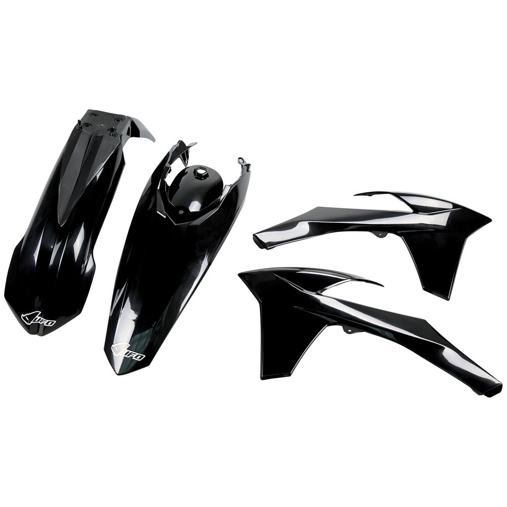 UFO Complete Plastic Kit Black For KTM 350 EXC-F 2012-2013