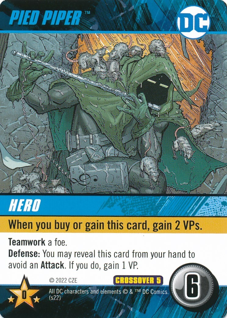 PIED PIPER DC Comics Deck Building Game card ROGUES