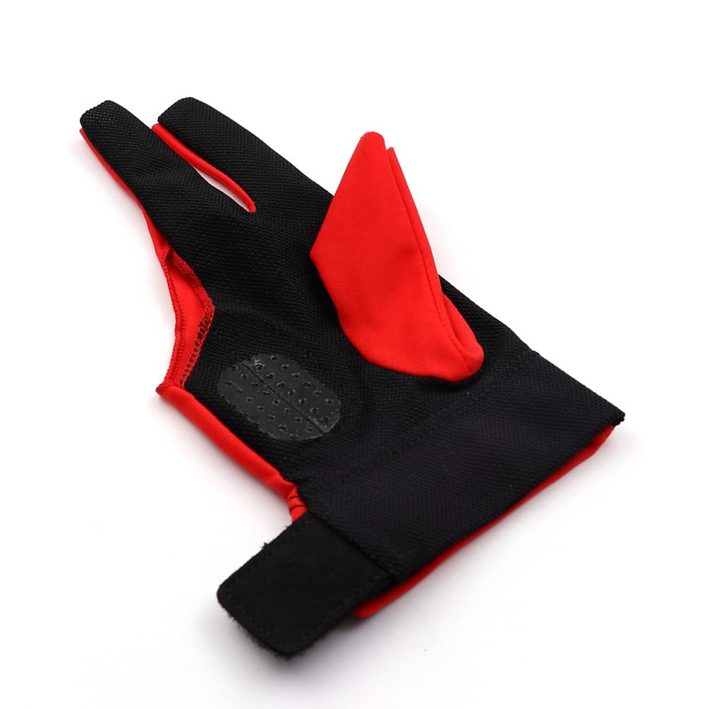 Professional Billiard Gloves Red for Right Hand Size XL