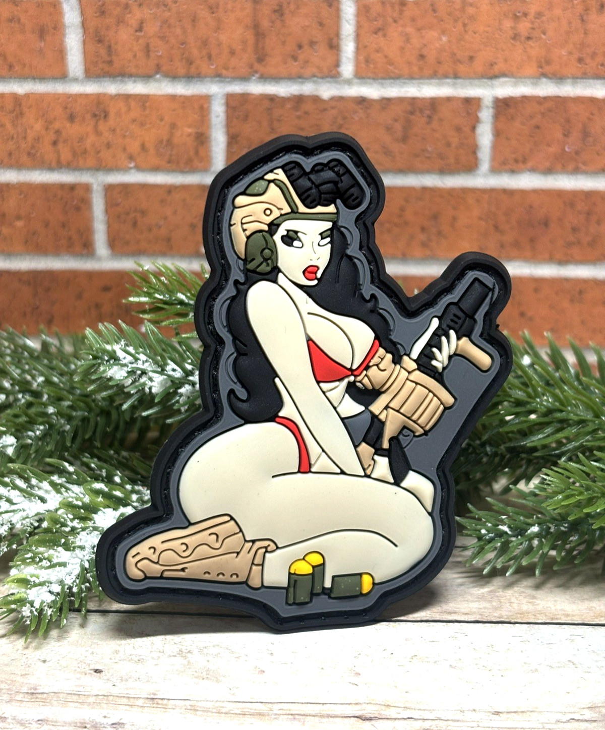 Tactical PVC Patch  - Morale Patch - Sexy Girl Patch -  Military Gun Anime Patch