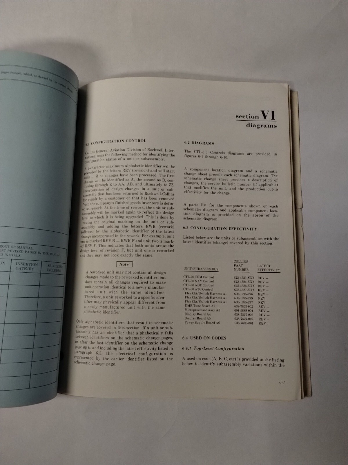 Collins CTL- ( ) Controls Instruction Book 523-0769247-00111A-Original