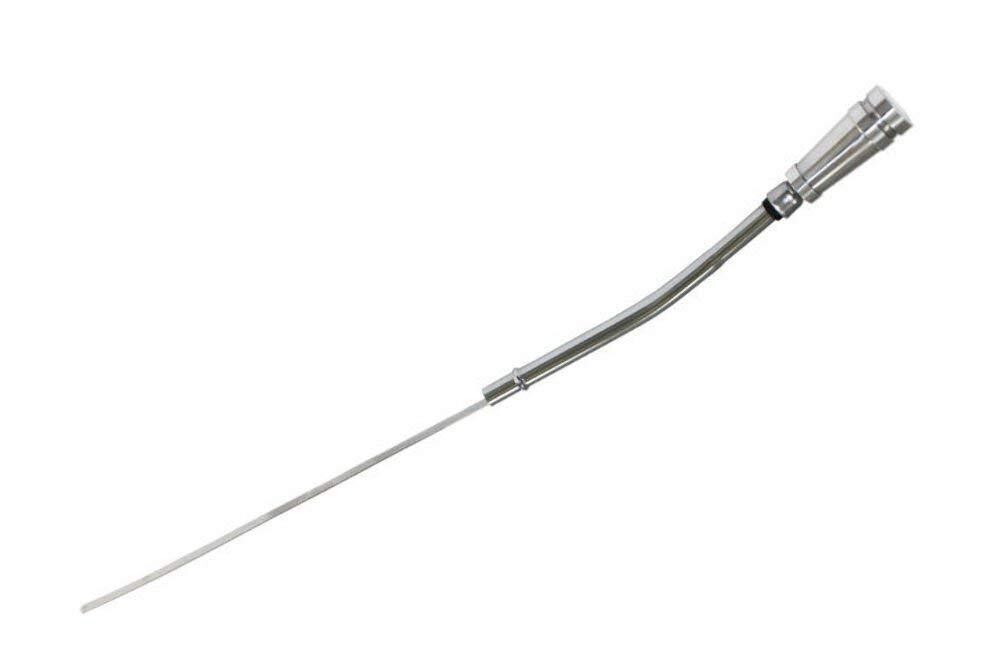 SBC Billet Handle Chrome Engine Oil Dipstick 327 350 383 Tube Dip Stick SB Chevy