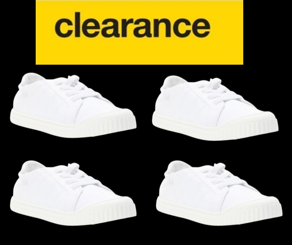 LOT of 2 Wonder Nation Girl's TODDLER SIZE 7 Bump Toe Sneakers color WHITE NWT