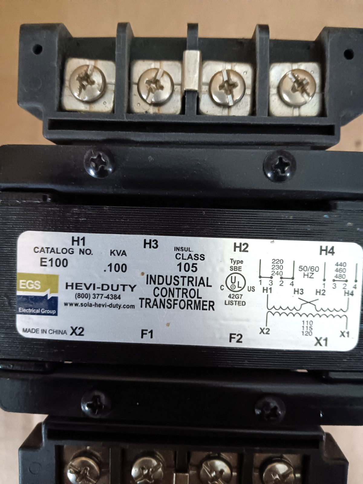 Heavi- Duty E100 Transformer
