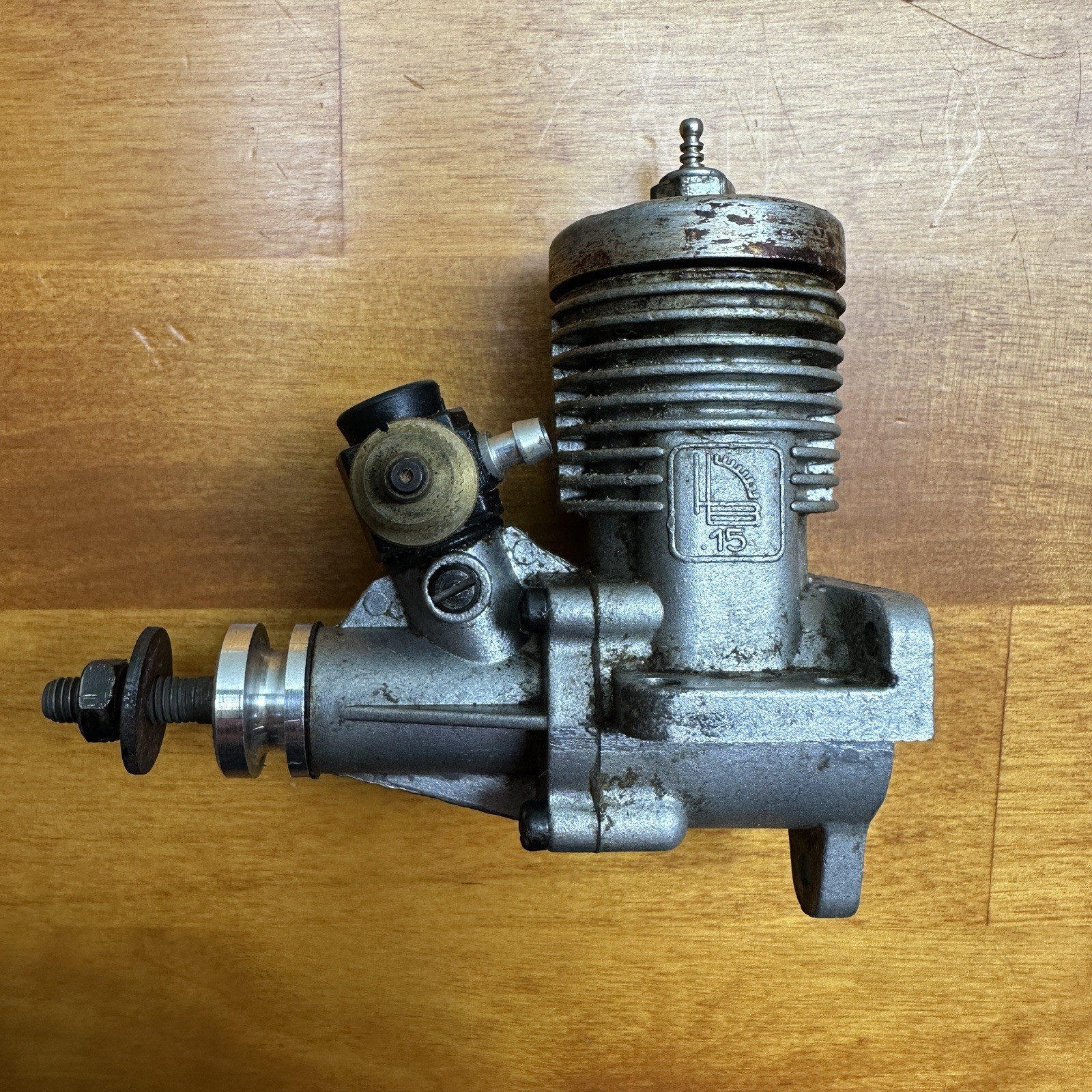 HB Engines .15 RC cat no. 1500 Model Airplane Engine Made in Germany Used