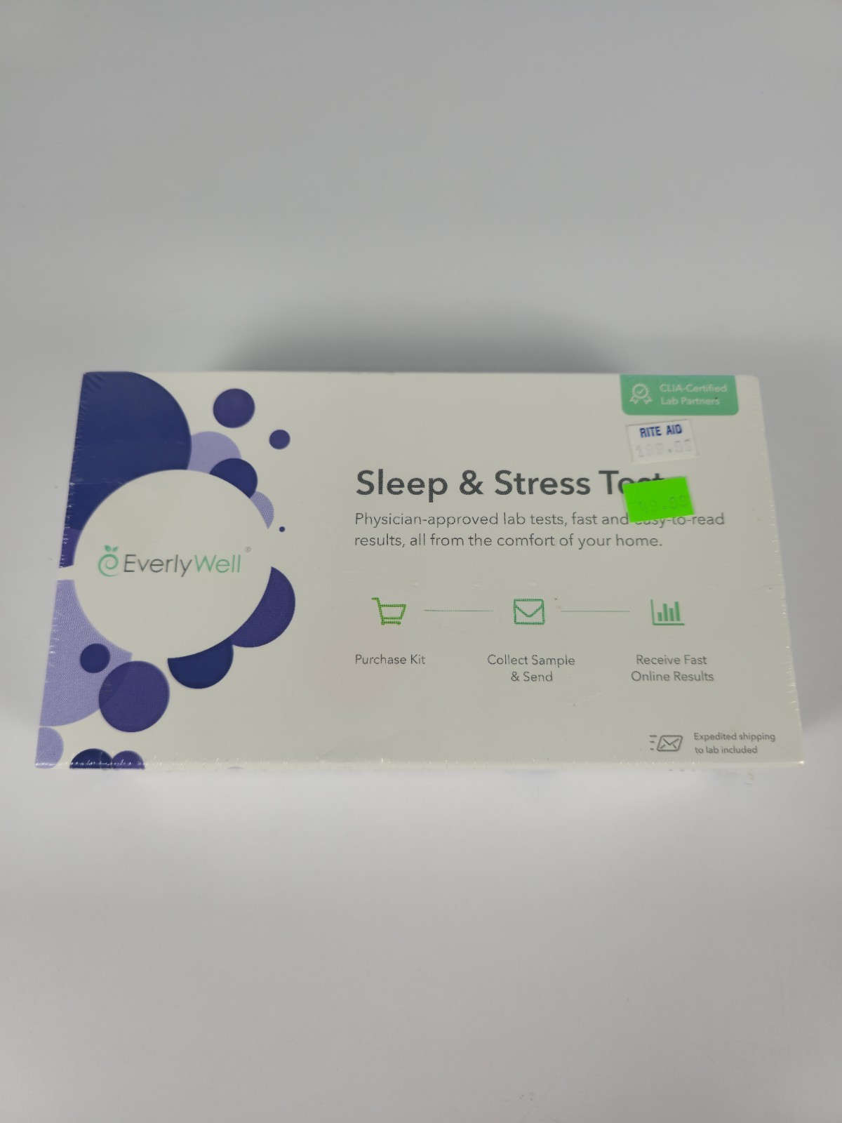 Everlywell Sleep & Stress Test 03/2026 New Sealed