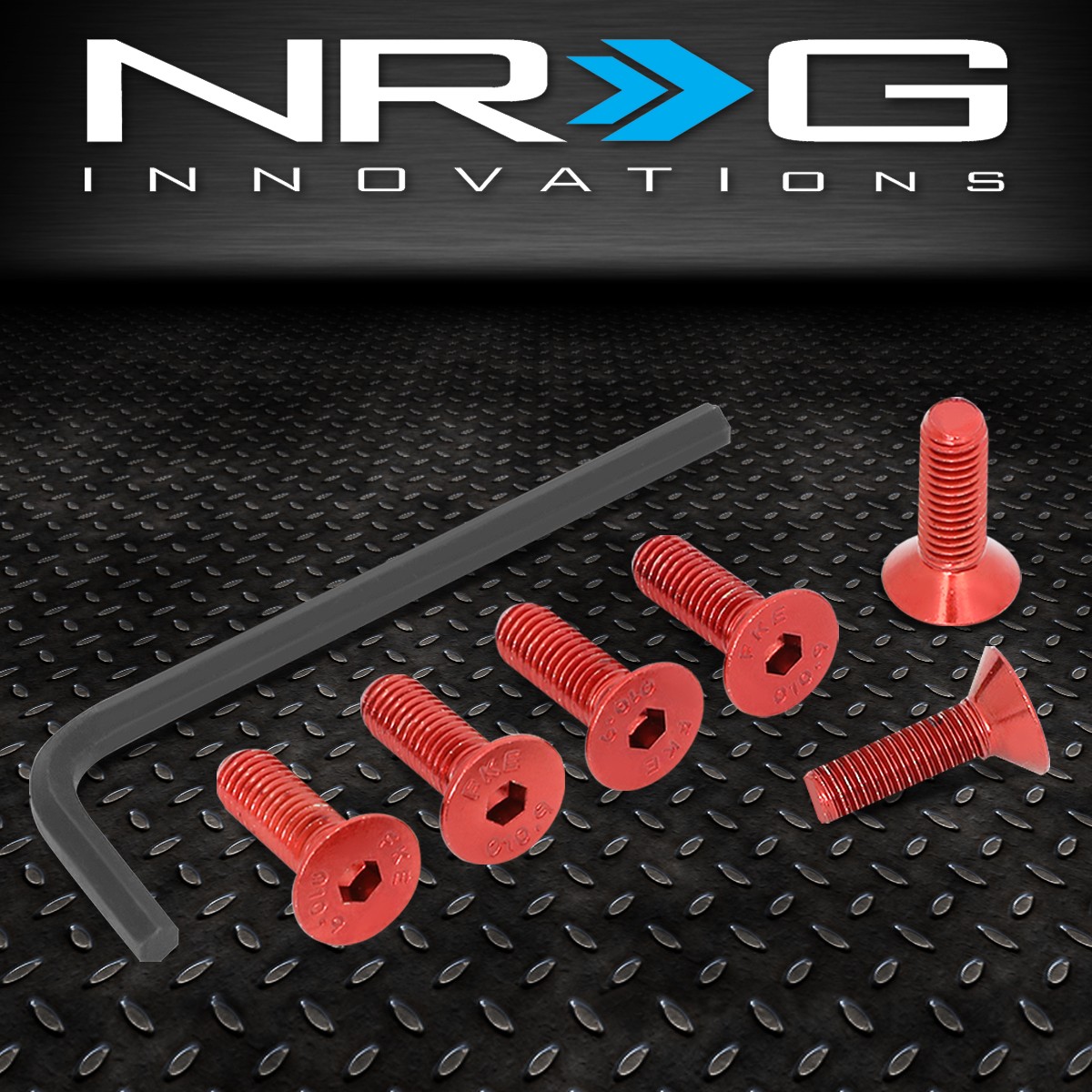 NRG INNOVATIONS STEERING WHEEL CONICAL SCREW KIT 6 PIECE W/ALLEN KEY SWS-100RD