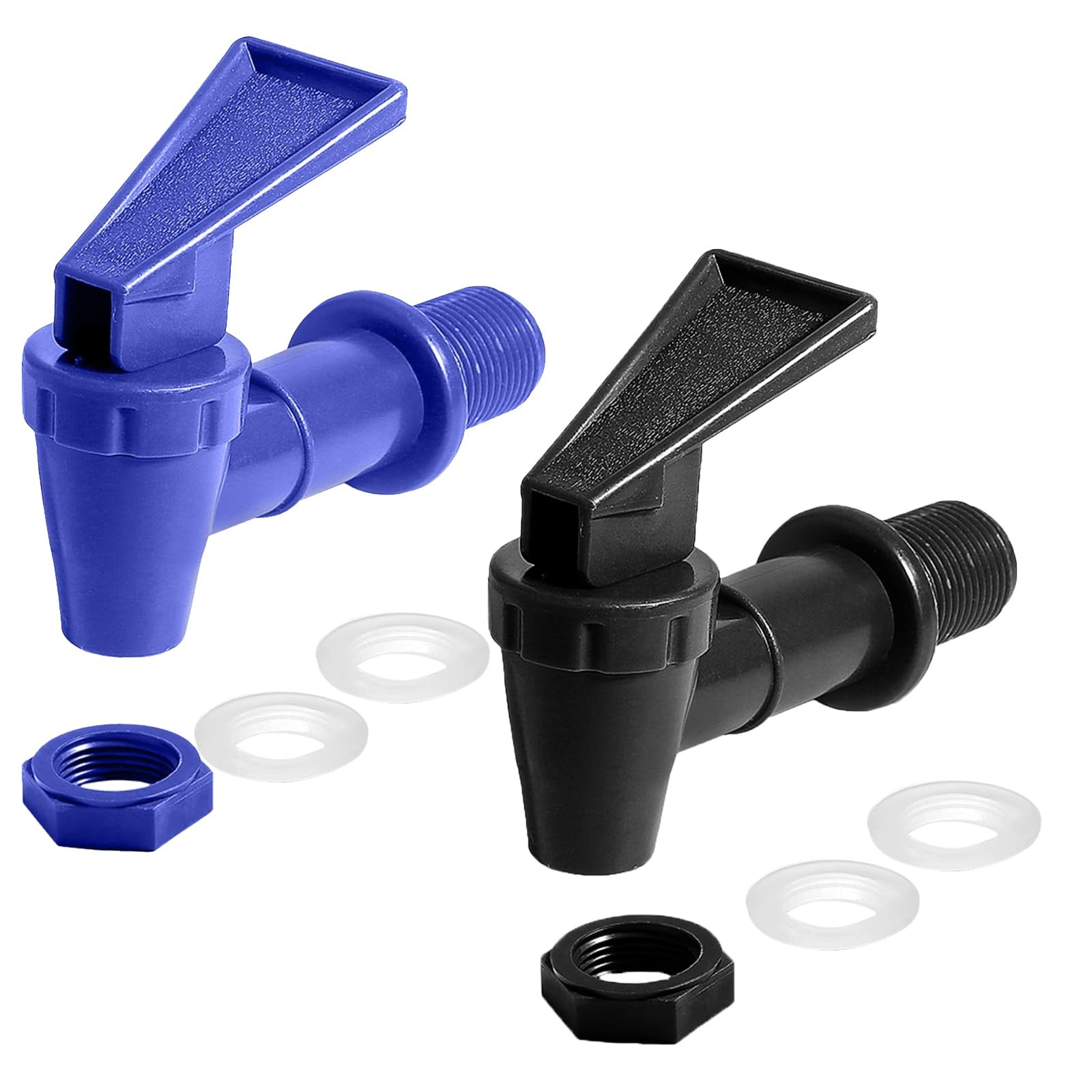 2Pcs BPA-Free Replacement Cooler Faucet Plastic Water Spigot Spout Dispenser Tap