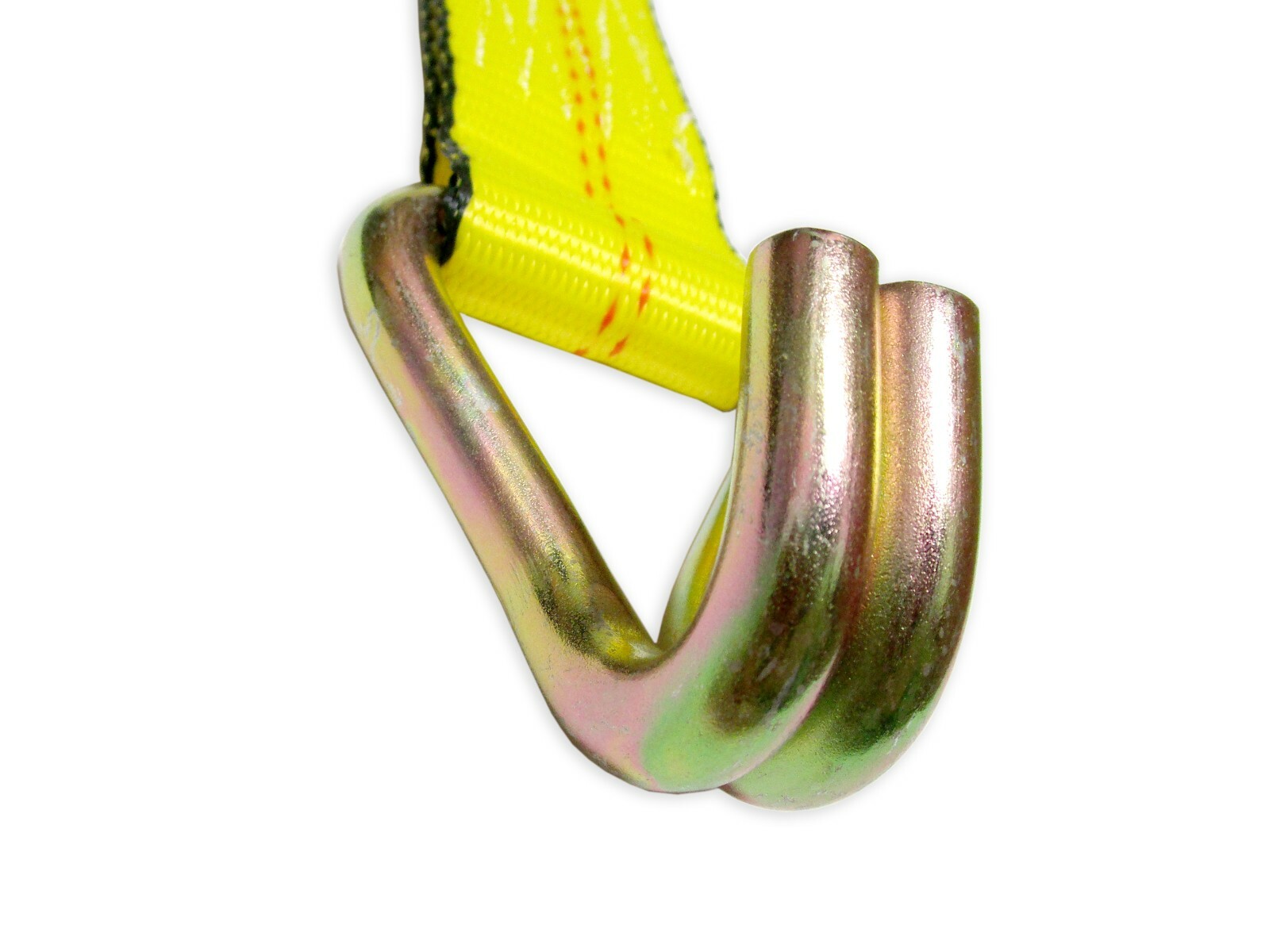 Ratchet Tie Down Strap 2" x 27' with Wire J Finger Hook for Cargo Control