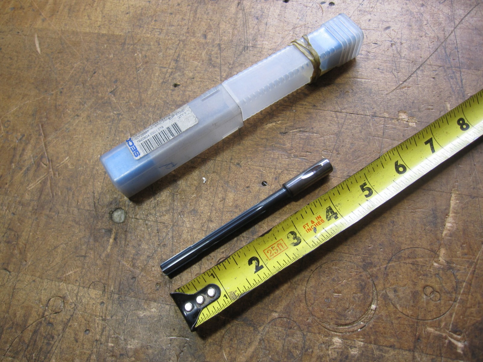 SECO solid carbide 7.9375mm chucking machine reamer 10mm shaft