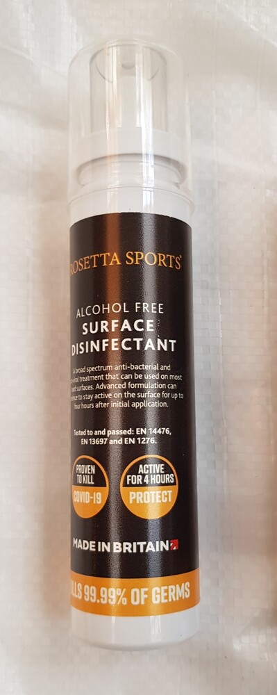 Pool Table Surface Sanitiser Alcohol-Free 125ml Handy Size Rosetta Sports