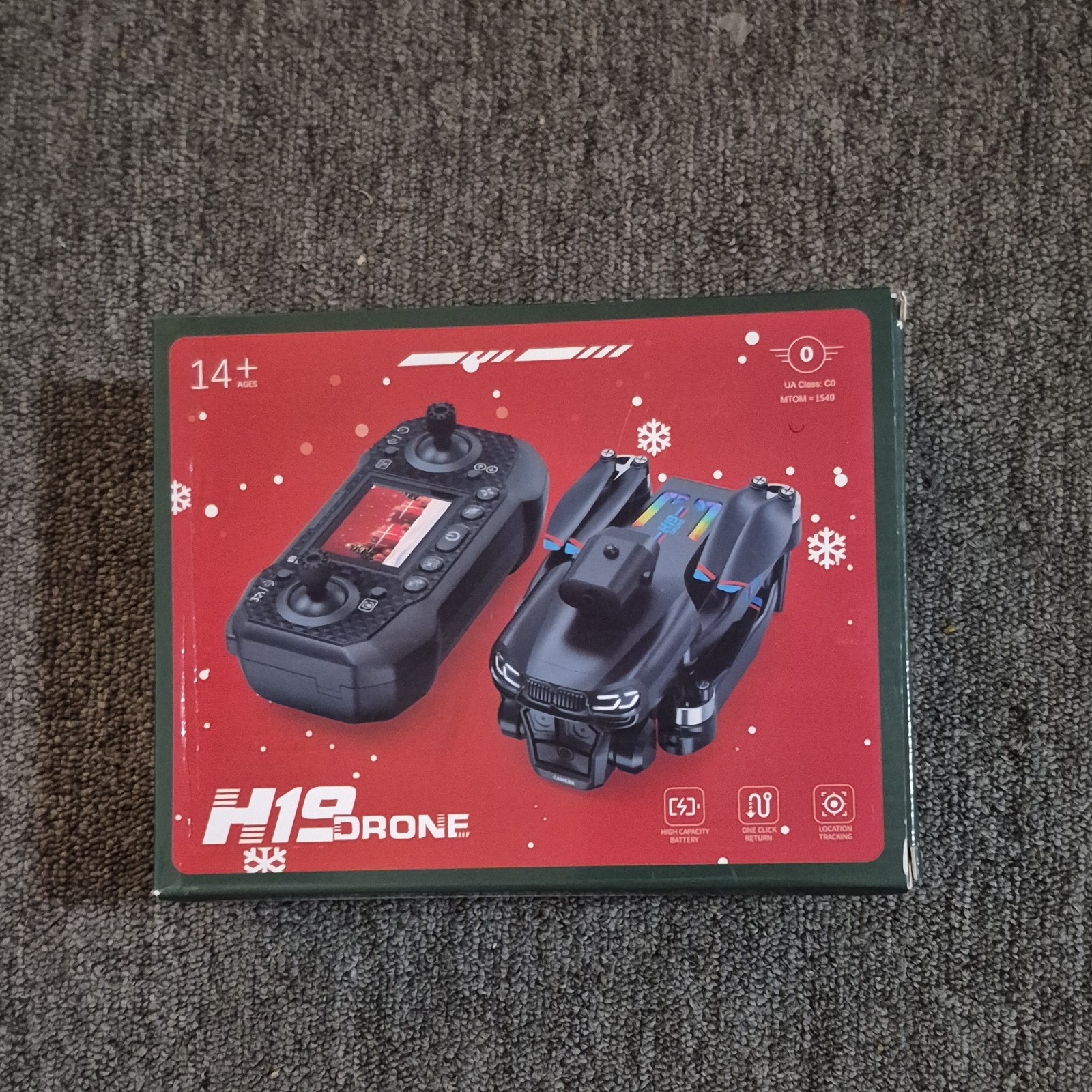 H19 Drone HD Camera Location Tracking Auto Pilot Smooth Flying for Adults