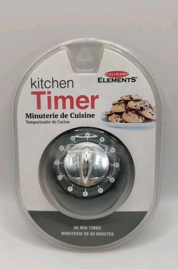 Kitchen Timer Black 60 Minute Kitchen Timer by Culinary Elements New Unopened