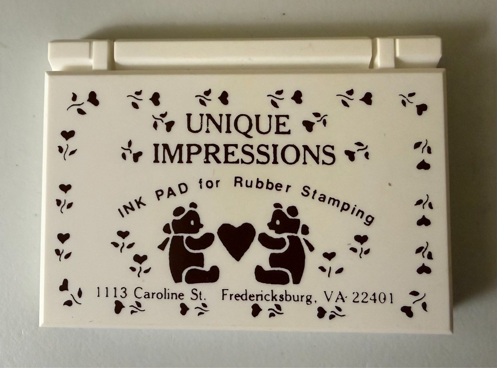 VINTAGE COLLACTIBLE PLASTIC INK PADS 2 AVAILABLE