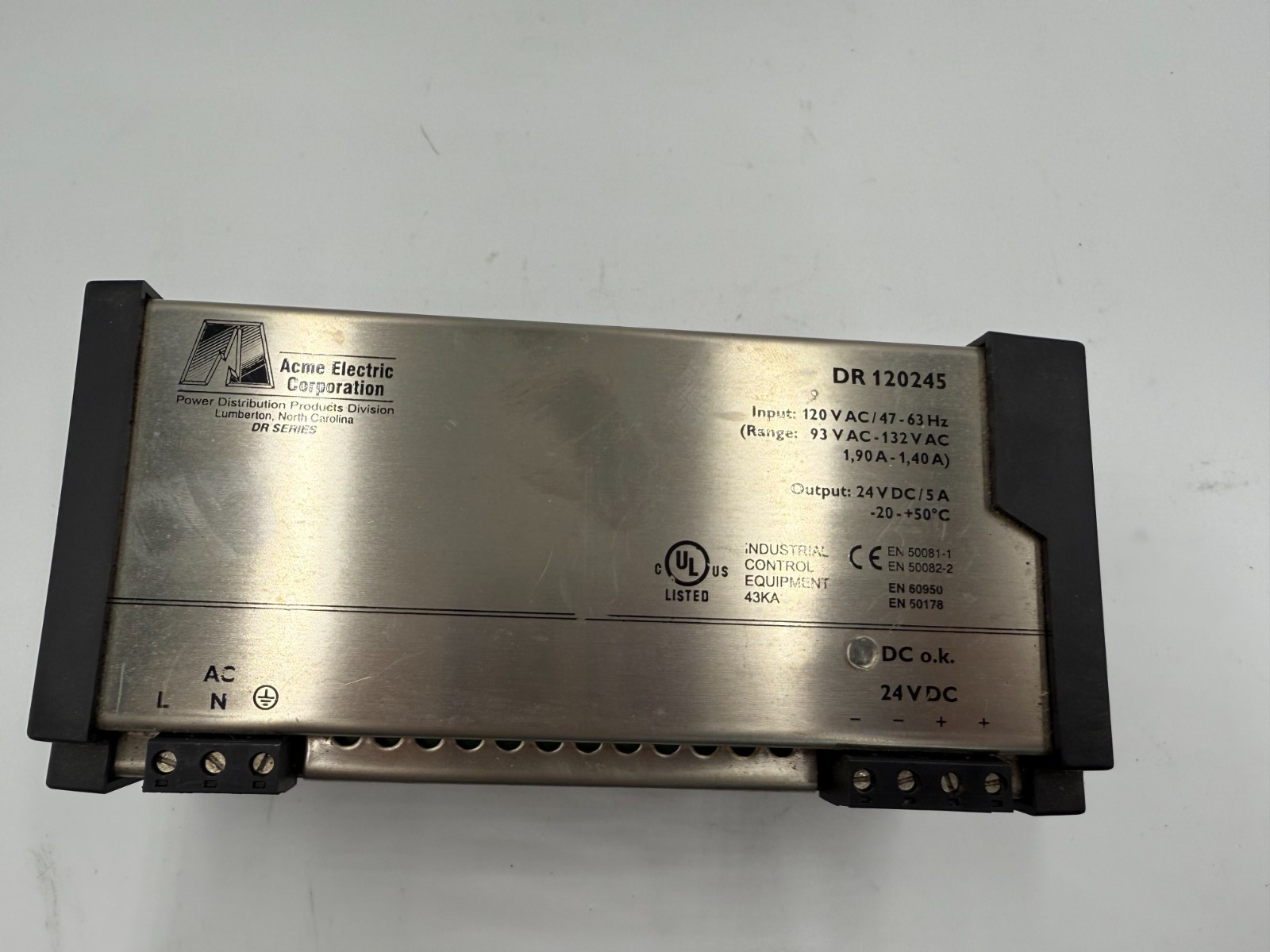 Acme Electric DR Series Power Supply DR120245 Industrial Control - Free Shipping