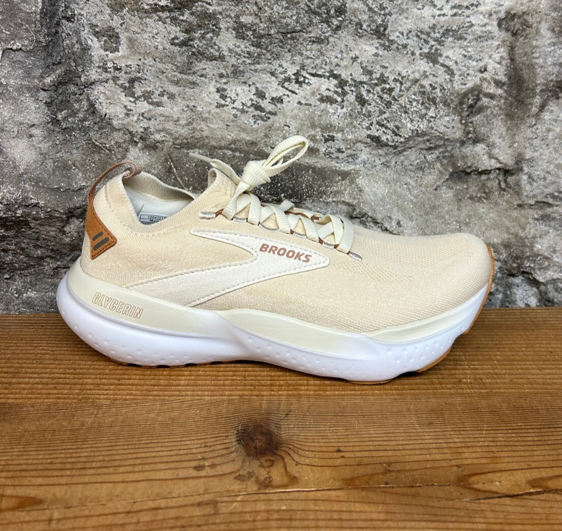 BROOKS GLYCERIN STEALTHFIT 21 WOMENS 120410 1B 103 MARSH/CREAM Size 9.5 NEW