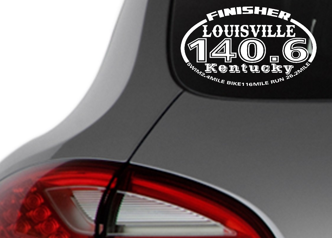 IRONMAN Louisville took place from 2007 to 2019 Finisher Decal
