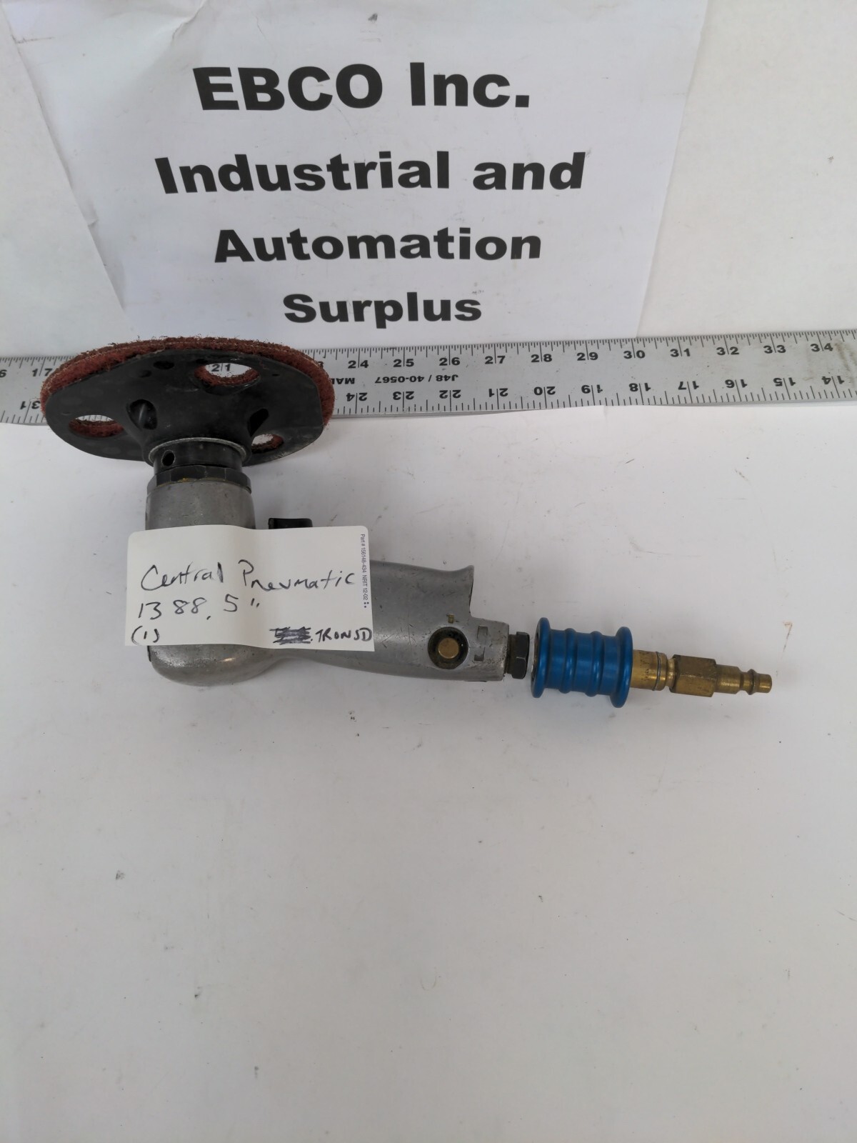CENTRAL PNEUMATIC HIGH SPEED AIR SANDER 5", 1388
