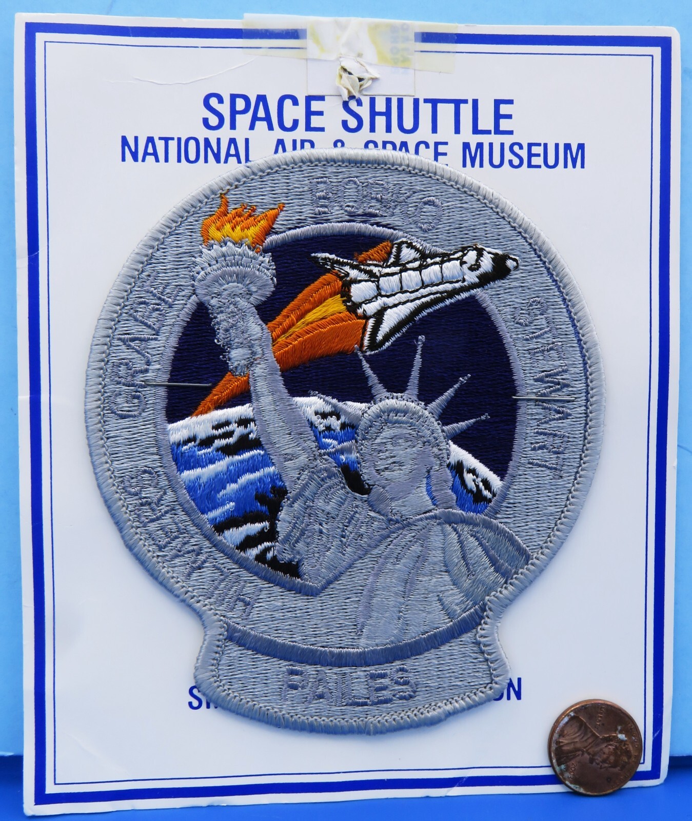 NASA PATCH vtg STS-51J Space Shuttle ATLANTIS / SMITHSONIAN Air & Space Museum