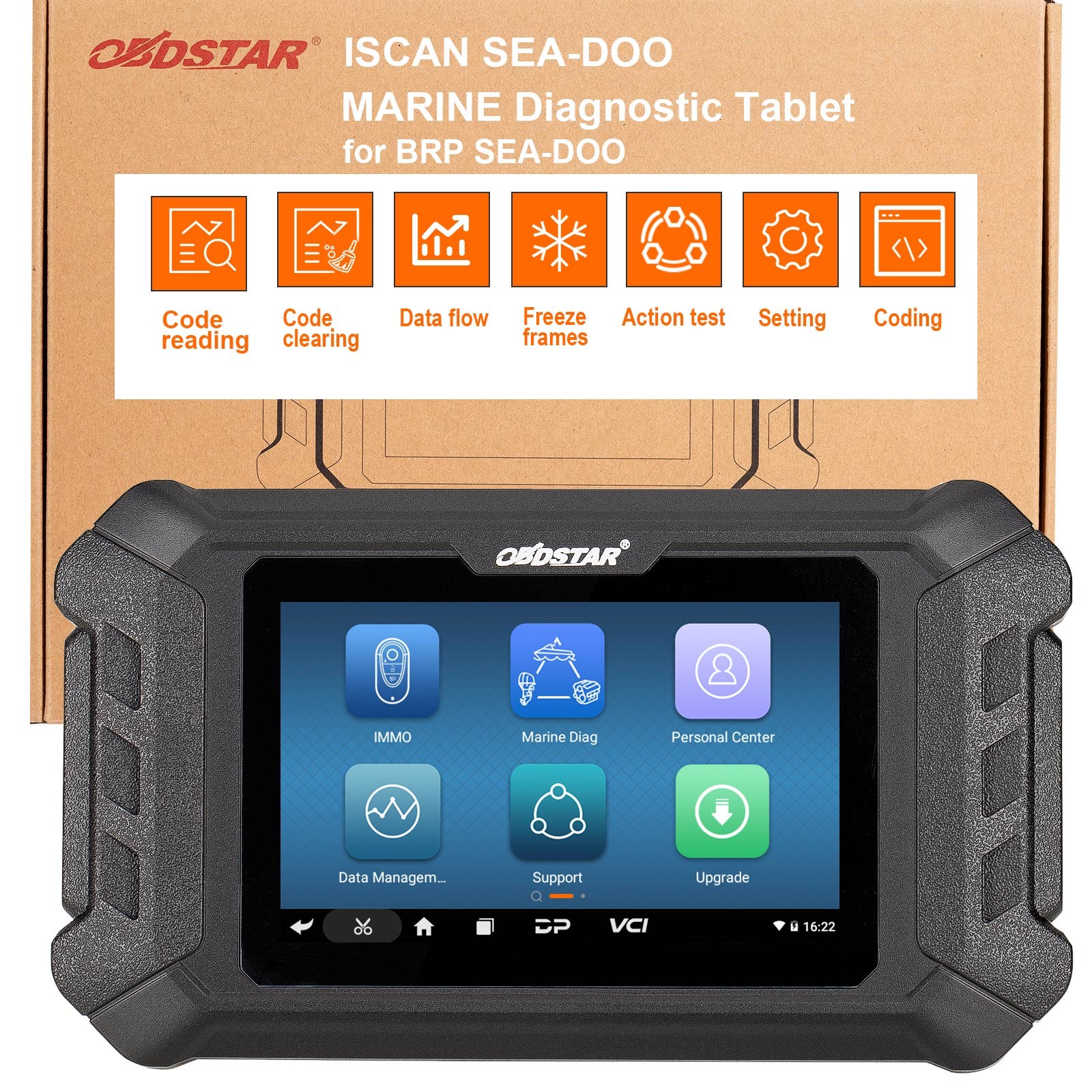 OBDSTAR ISCAN for SEA-DOO MARINE Diagnostic Scanner Key Coding to 2025 for BRP
