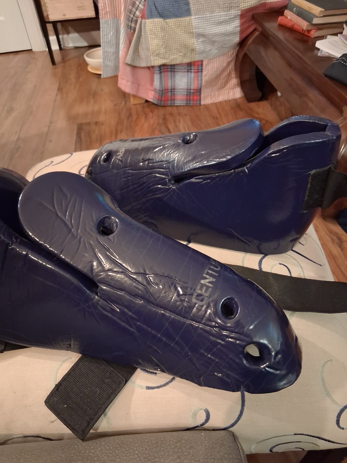 Student Sparring Boots Martial Arts Made By Century Navy Blue