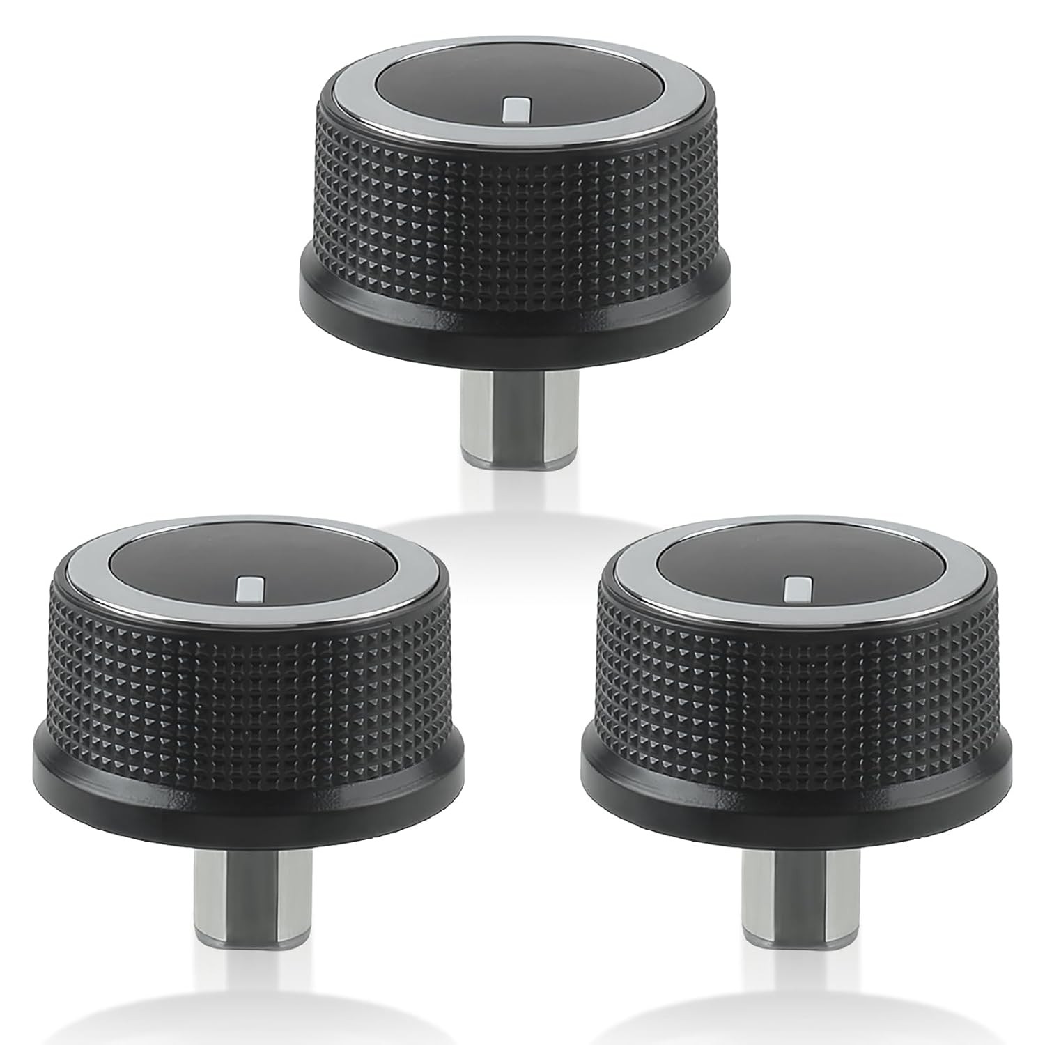 For 2008-2017 Chevrolet Express Van Savana A/C Heater TEMP CONTROL KNOB GM 3Pcs