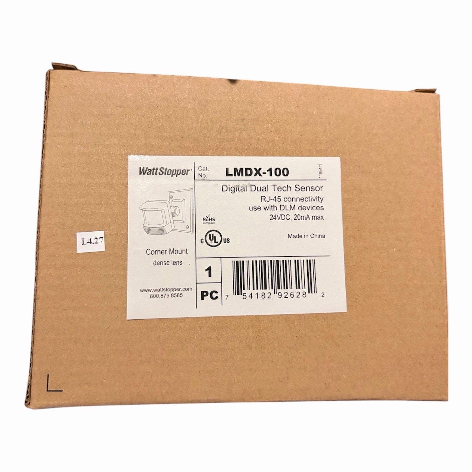 Legrand Wattstopper LMDX-100 Digital Dual Tech Sensor Corner Mount Brand New OEM