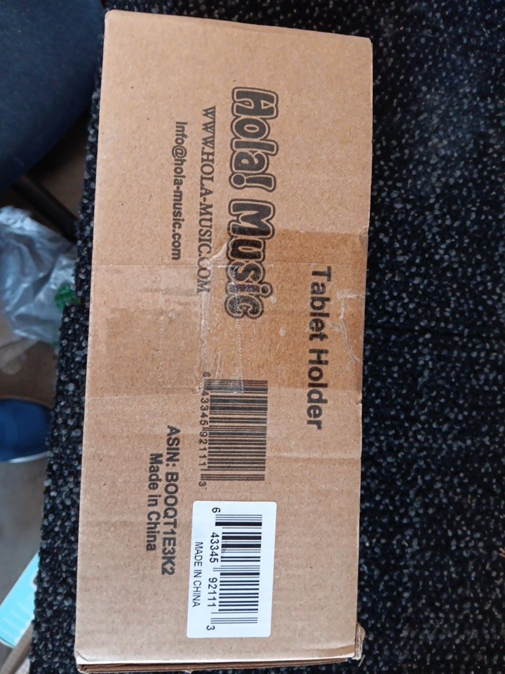 Hola! HM-MTH Music Stand iPad Tablet Holder Mount Fits Devices from 6 to 15"