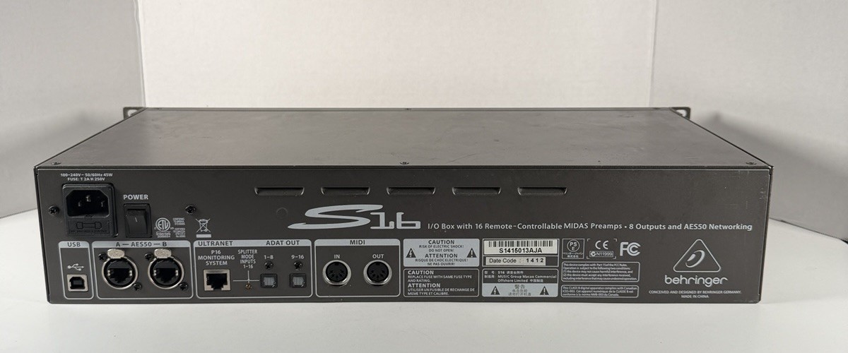 Behringer S16 Digital Snake IO Box