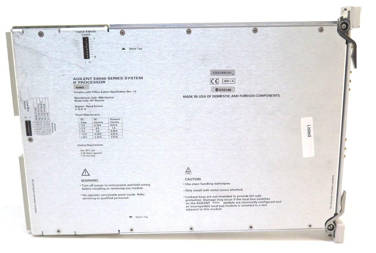 HP Agilent E6404C E6500 Series Digitizer/DSP Module