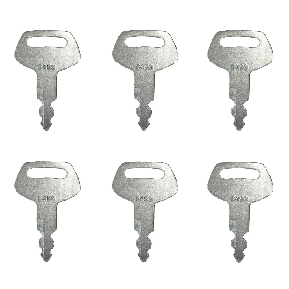 6X Heavy Equipment Ignition Keys S450 For Case Linkbelt JCB Sumitomo Excavator