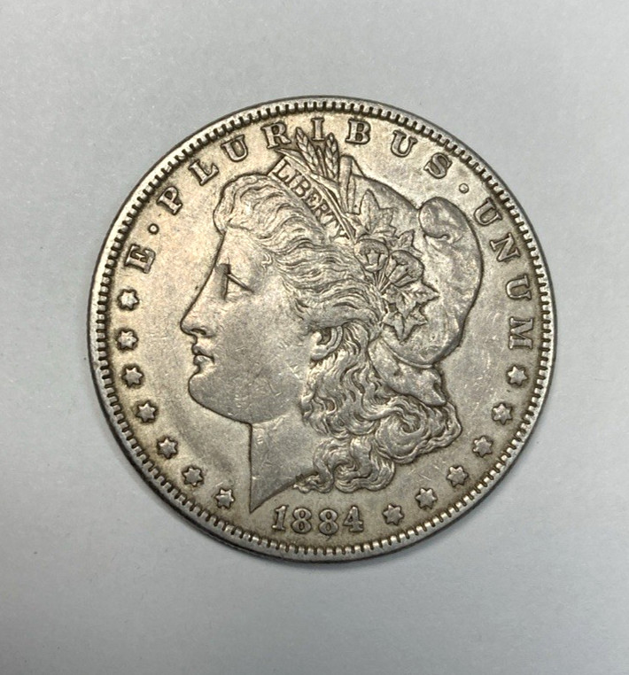 1884 Morgan Silver Dollar Nice Original XF+