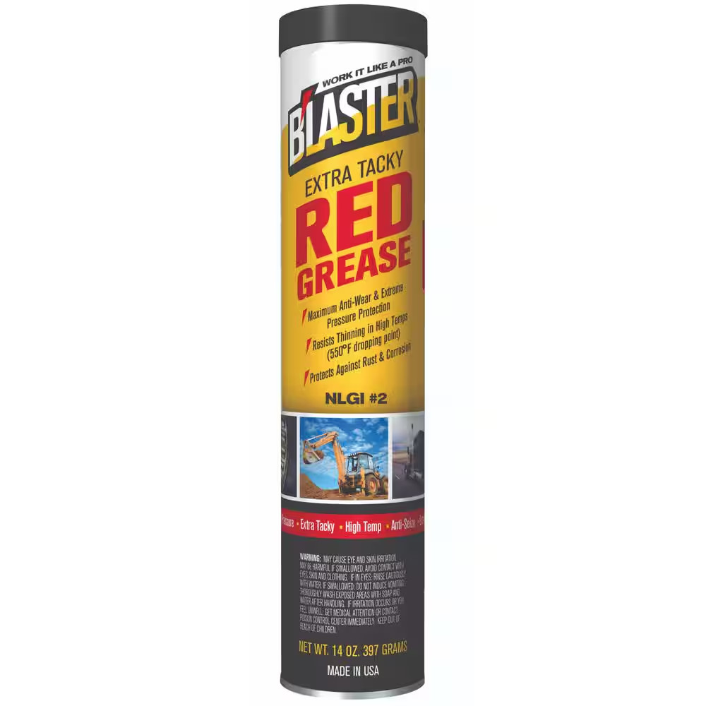 14 Oz. Extra Tacky Red Grease Cartridge for Grease Gun