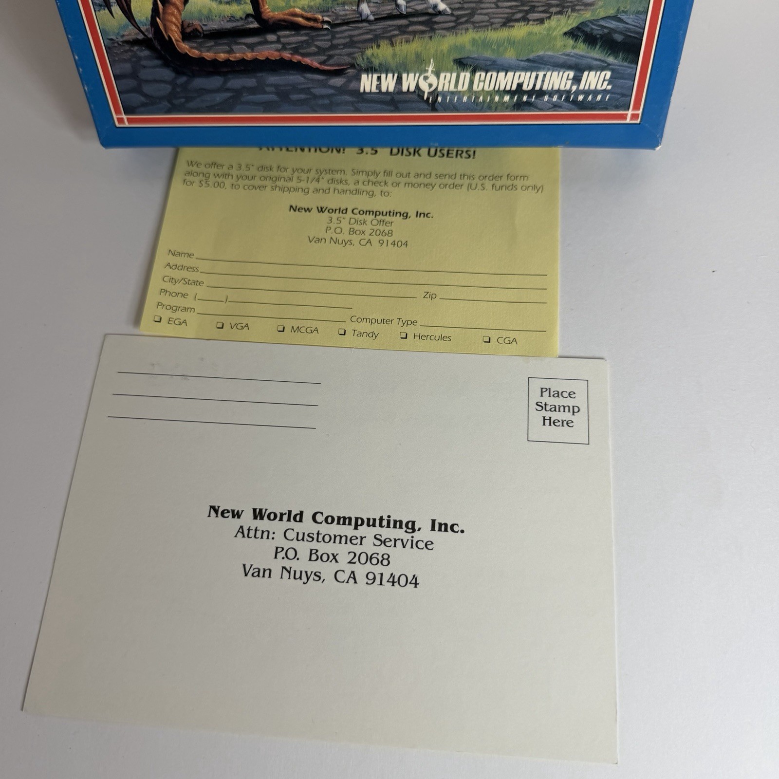 Vintage Big Box Software Kings Bounty New World Computing NO GAME BOX ONLY READ