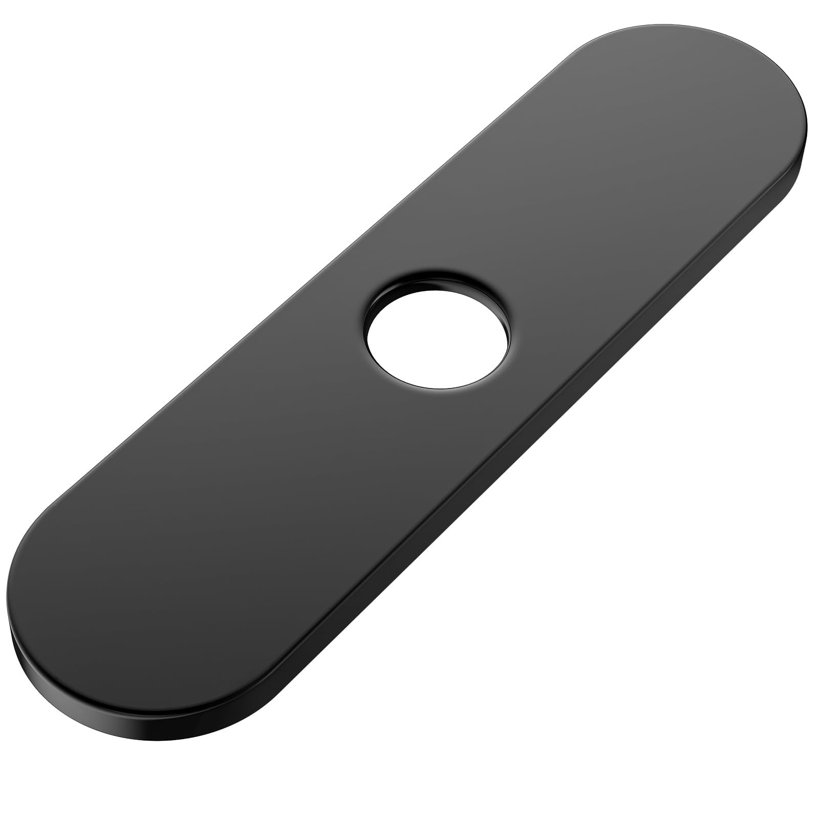 Kitchen Sink Faucet Hole Cover, 10 IN, 304 Stainless Steel, Black-RunRoadShape