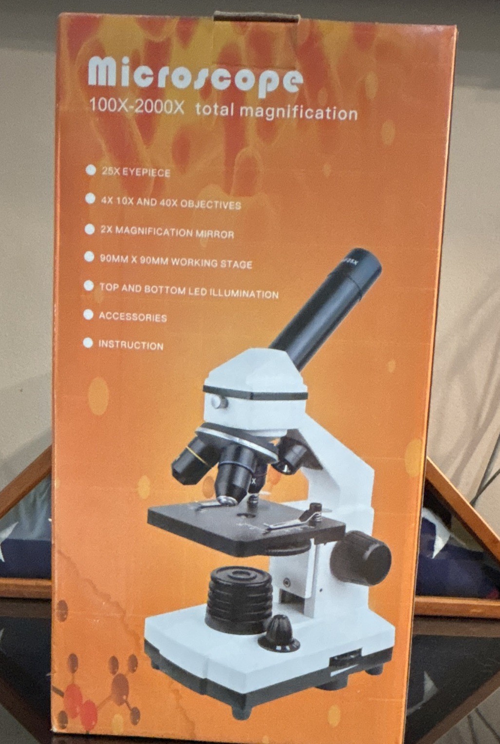 Microscope Kit 100X-2000X Total Magnification with Accessories (Boxed)