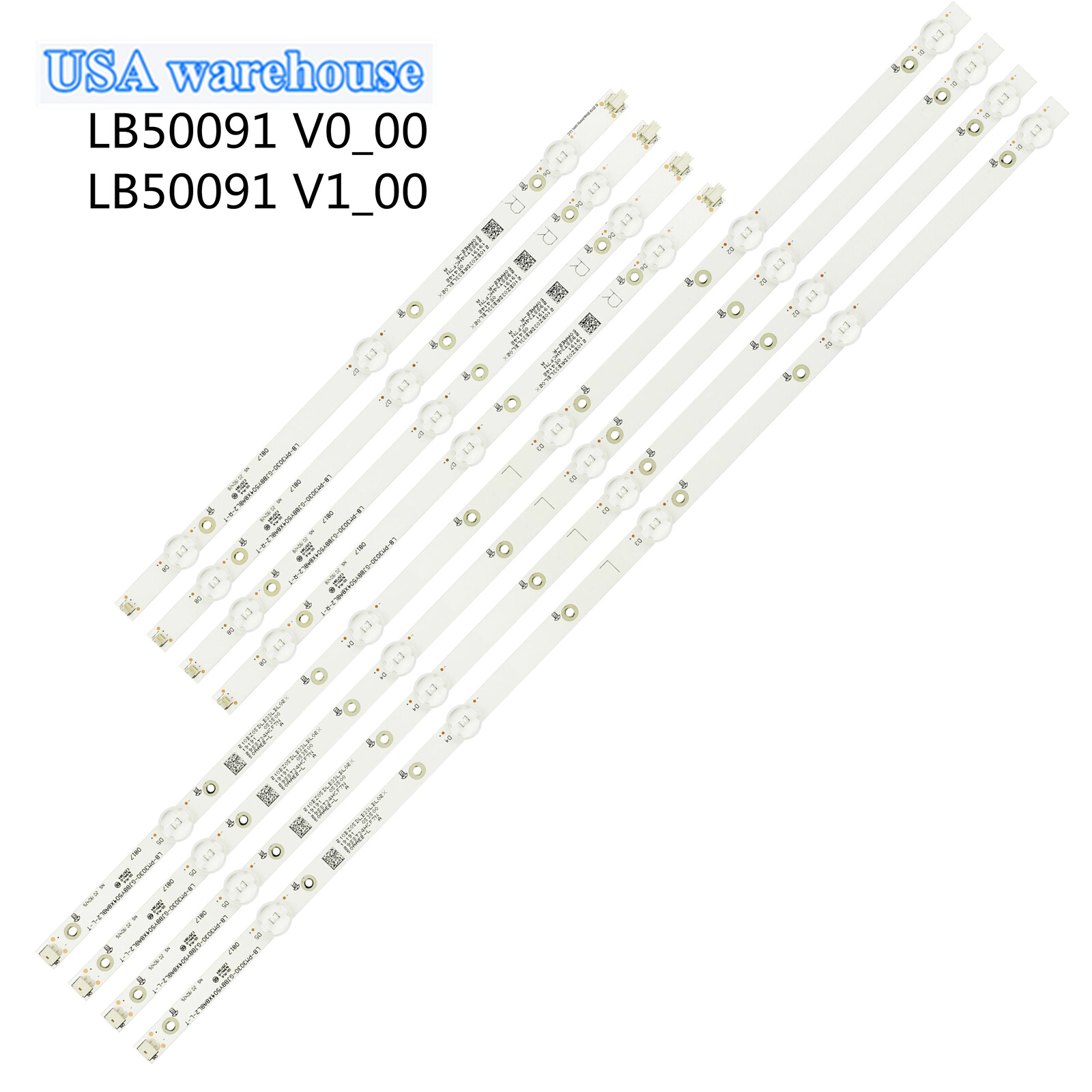 8Pcs LED Backlight Strips LB50091 For Insignia NS-50DF710CA19 NS-50DF710NA21
