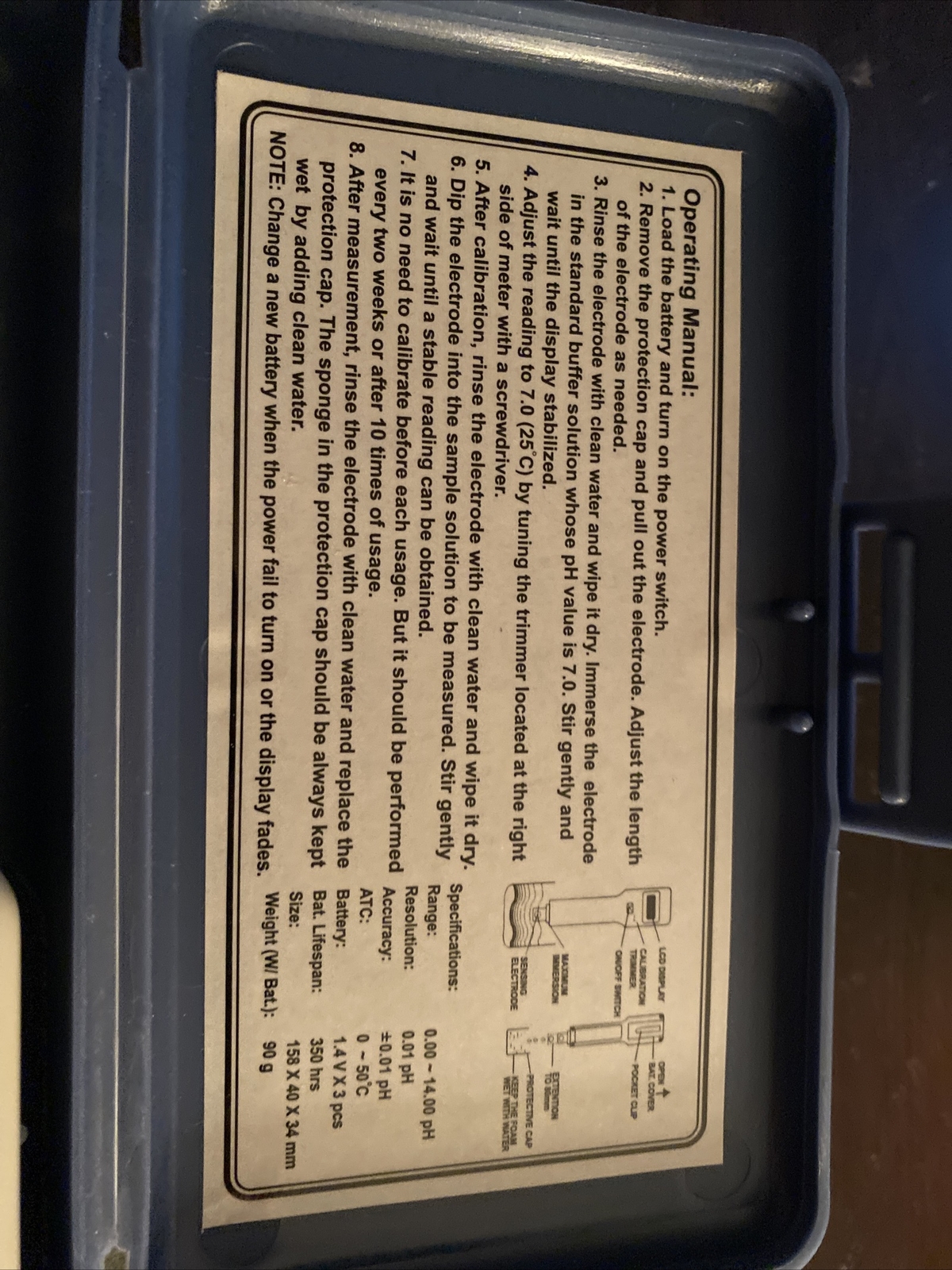 Ph test kit Omega PHH-5012