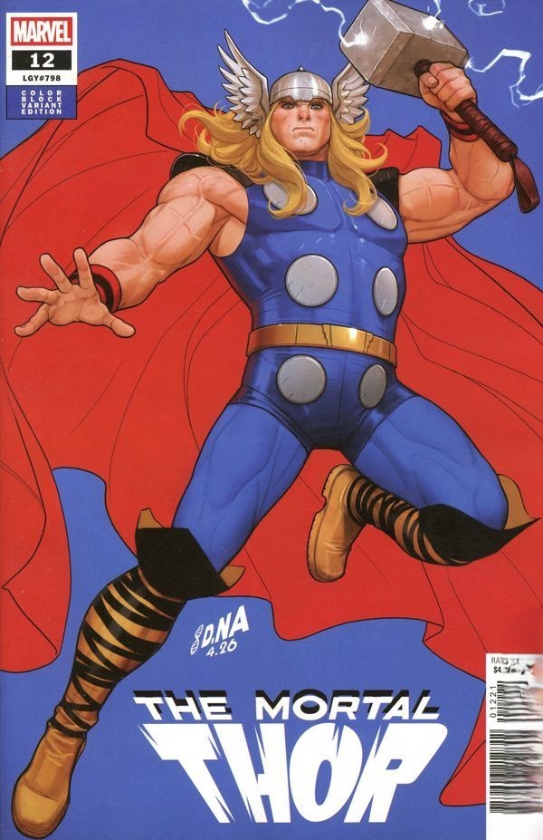 MORTAL THOR #12 DAVID NAKAYAMA COLOR BLOCK BLUE VARIANT (VF to VF+)(MARVEL 2026)