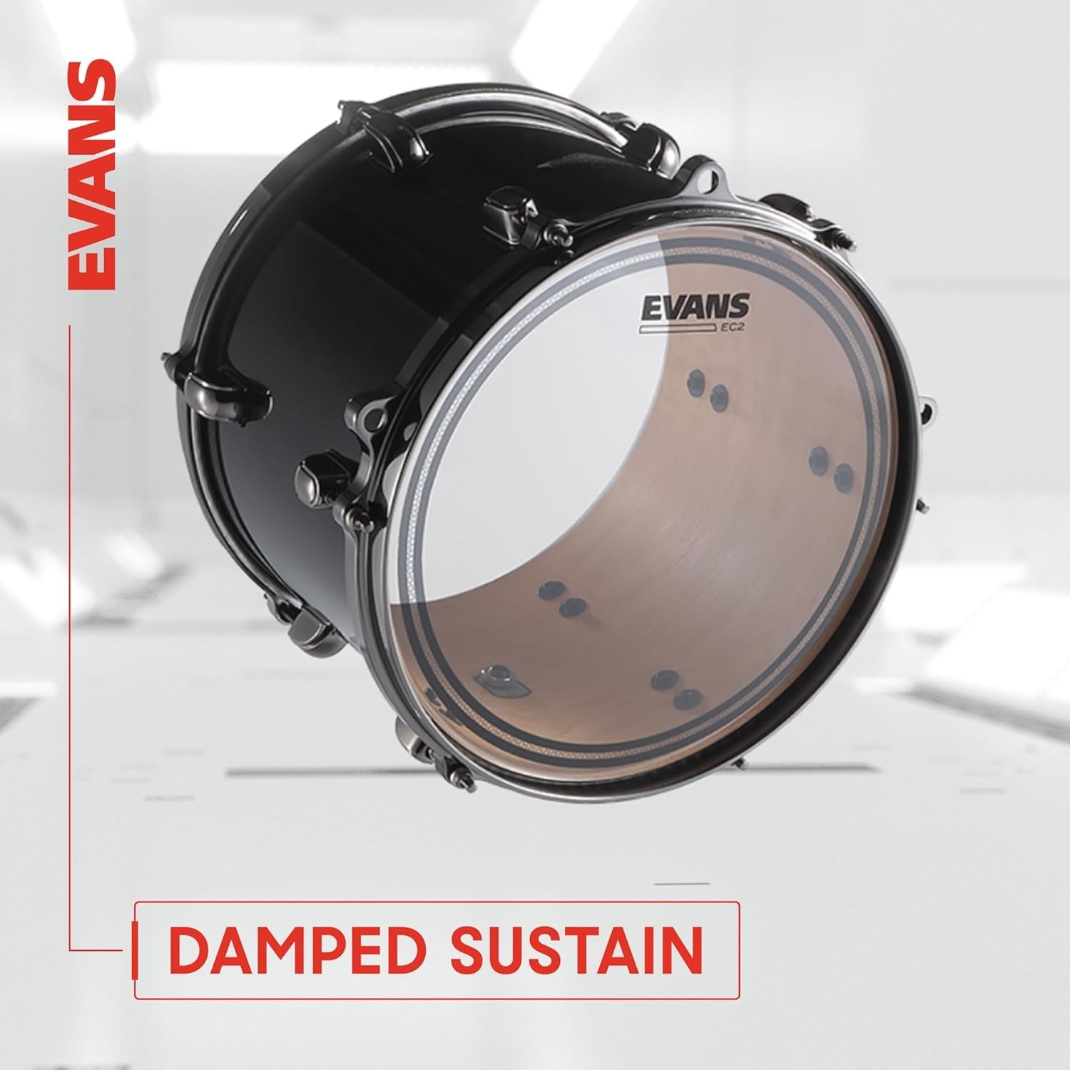 Drum Heads - EC2S Clear Tom Drumhead, 12 Inch