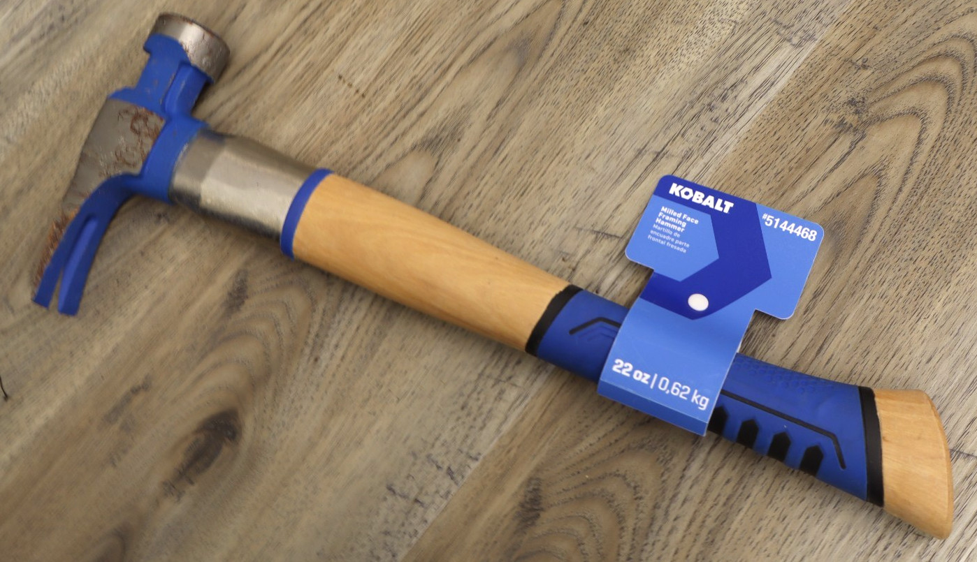 Kobalt 22 -oz Steel Head Wood Handle Framing Hammer
